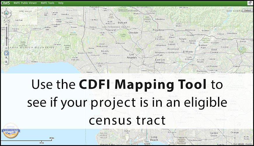 CDFI Mapping Tool Use the CDFI Mapping Tool to search for your project's location